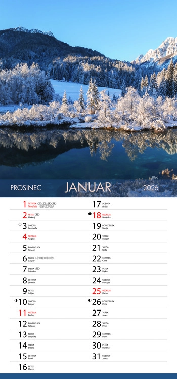 Koledar Čudovita Slovenija - EC