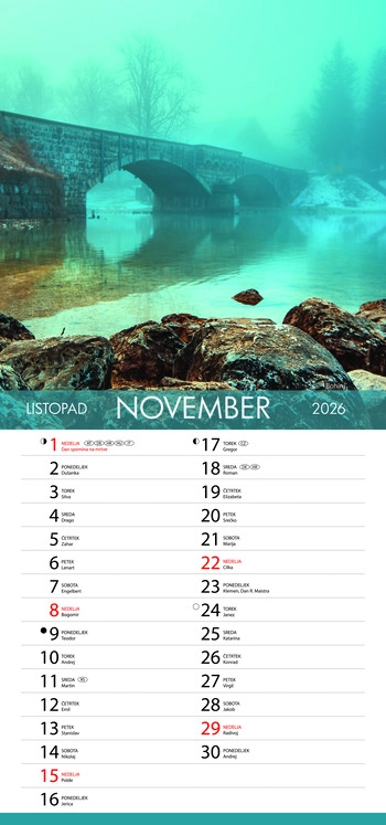 Koledar Čudovita Slovenija - EC