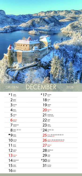 Koledar Čudovita Slovenija - EC