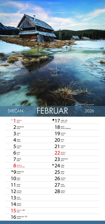 Koledar Čudovita Slovenija - EC