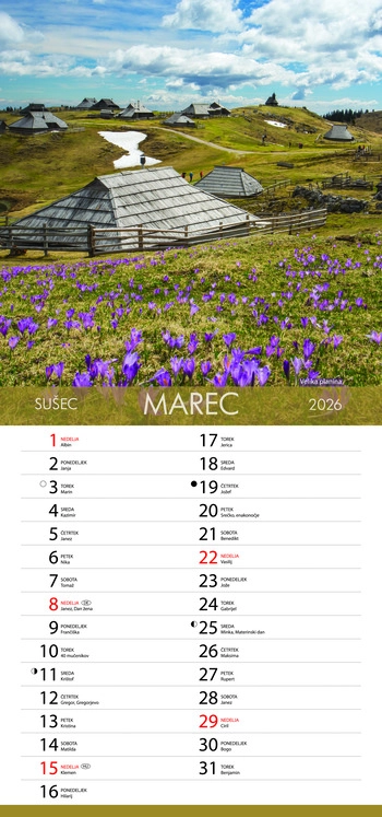 Koledar Čudovita Slovenija - EC