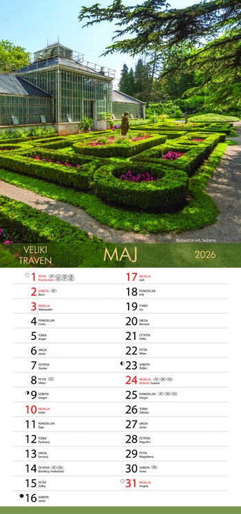 Koledar Čudovita Slovenija - EC