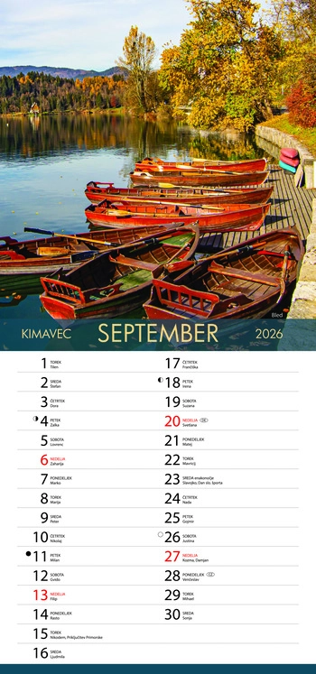 Koledar Čudovita Slovenija - EC