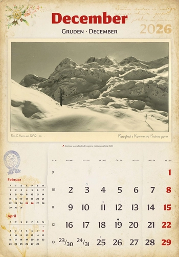 Koledar Gore in ljudje -  EC