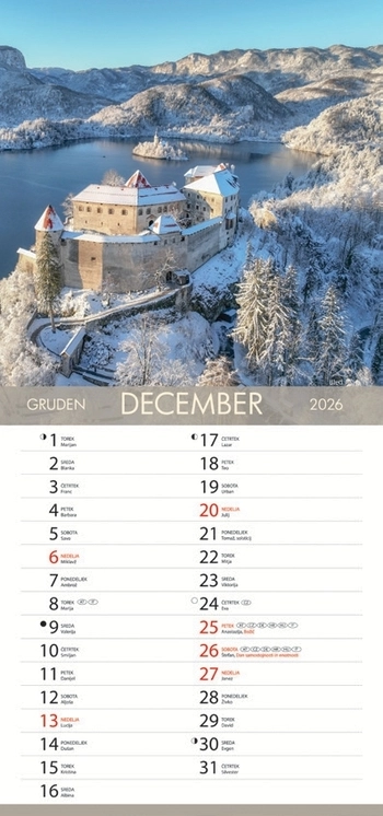 Koledar Čudovita Slovenija  - SI
