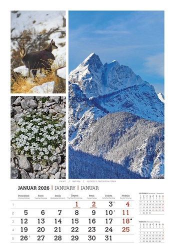 Koledar Lepote gora -  EC 