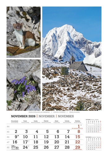 Koledar Lepote gora -  EC 