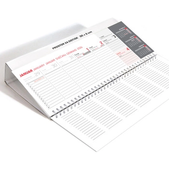 Koledar Namizni ležeči, FIX - E                      