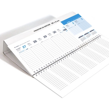 Koledar Namizni ležeči, FIX - E                      