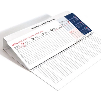 Koledar Namizni ležeči, FIX - E                      