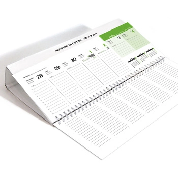 Koledar Namizni ležeči, FIX - E                      