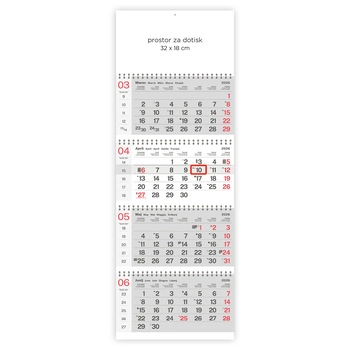 Štiridelni poslovni spiralo - E                  