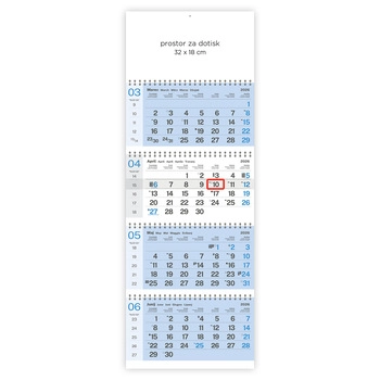 Štiridelni poslovni spiralo - E                  