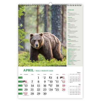 Koledar Lov z lovnimi dobami - E     