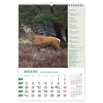 Koledar Lov z lovnimi dobami - E     