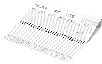 Koledar Namizni ležeči, siv - EC                        