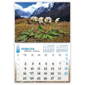 Koledar Pozdravljena Slovenija, dvodelni - E     