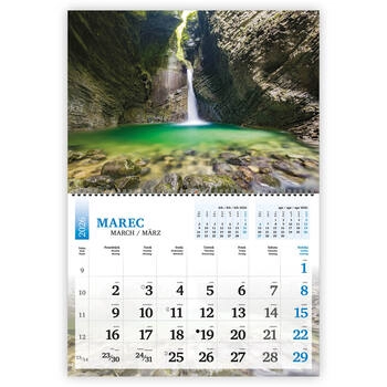 Koledar Pozdravljena Slovenija, dvodelni - E     