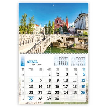 Koledar Pozdravljena Slovenija, dvodelni - E     