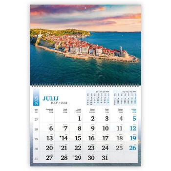 Koledar Pozdravljena Slovenija, dvodelni - E     